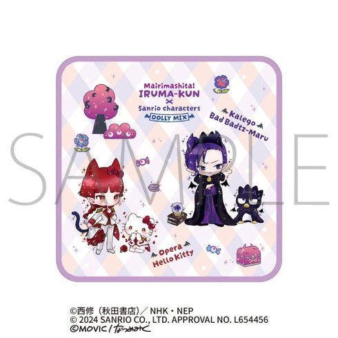 『魔入りました!入間くん×サンリオキャラクターズ』ハンドタオル/カルエゴ×バッドばつ丸・オペラ×ハローキティ<DOLLY MIX(どーりーみっくす)>